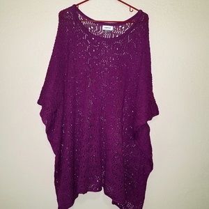 Avenue sweater poncho